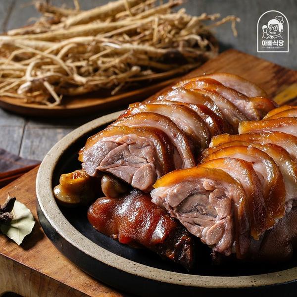 아빠식당 백만유튜버 족발세트 (황기순살족발300g 2팩+비빔막국수 1팩+새우젓 2봉) (13,900원/무료)