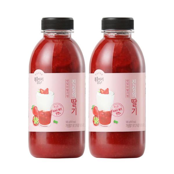 복음자리 진심의 딸기청 580g 2병 (15,900원/무료)