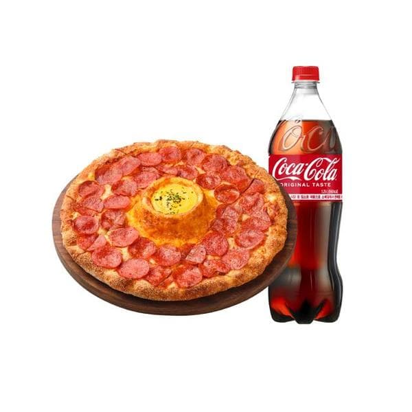 피자헛 페페로니 치즈딥(L) + 콜라 1.25L(방문포장) (16,800원/무료)6