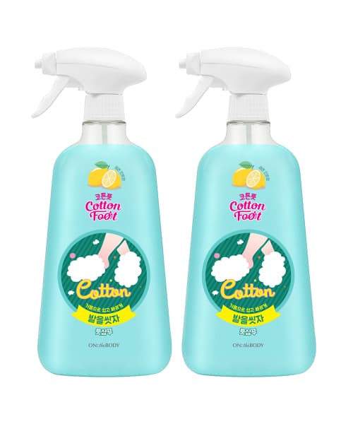 온더바디 코튼풋 발을씻자풋샴푸 레몬 750ML 2개(12,280원 / 무배)2
