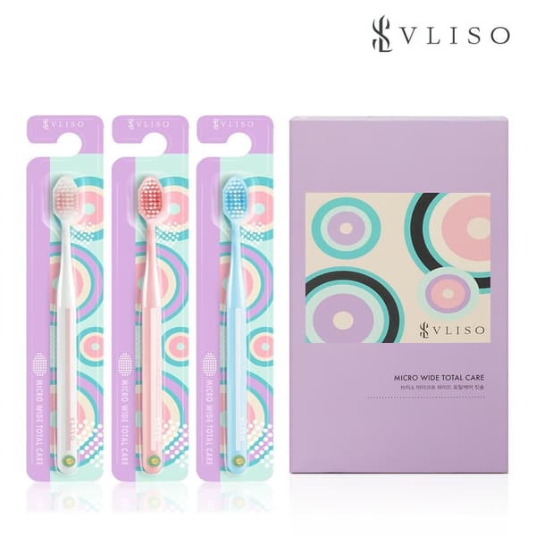 브리소 마이크로와이드 토탈케어 칫솔 3개 체험팩 (3,500원/무료)1