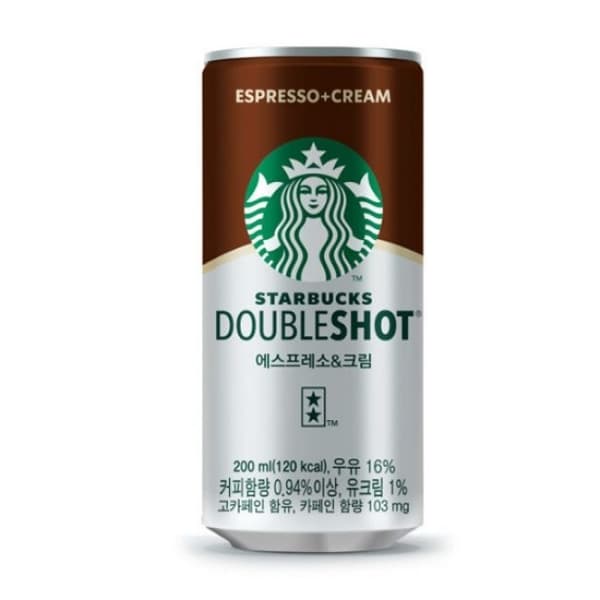 스타벅스 더블샷 에스프레소크림 200ml x 36개입 (43,910원/무료)