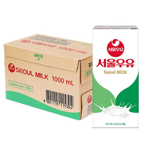 서울우유 멸균우유 1000ml 10개 (17,370원/무료)3