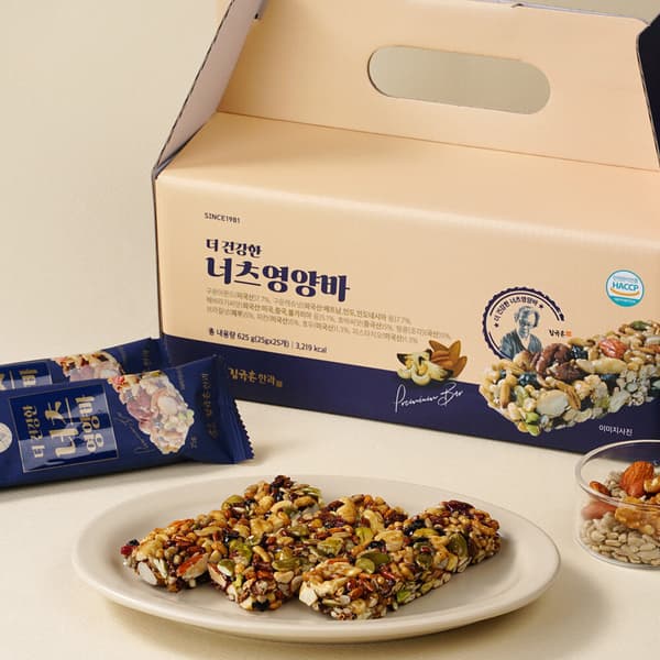 김규흔 한과 더 건강한 너츠 영양바 25개입 (12,090/무료)1
