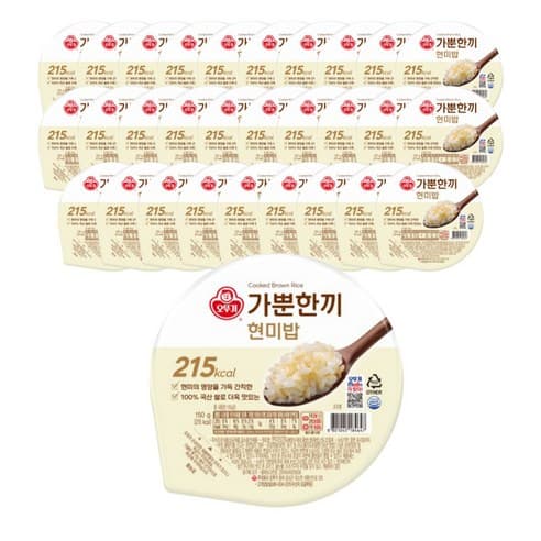 오뚜기 가뿐한끼 현미밥 150g 30개 (20,720원/무료)1