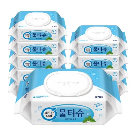 휴지 코인딜) 깨끗한나라 화장지 30롤 2팩(24,676원) / 키친타올 8롤 3팩(12,078원)