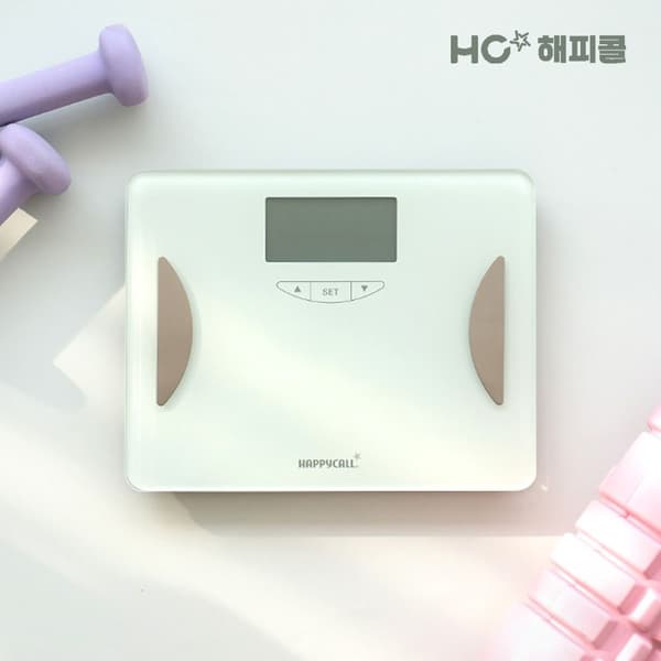 해피콜 디지털 LED 미니 스마트체중계 (6,300원/무료)10