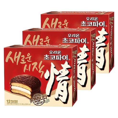 오리온초코파이 정, 468g, 3개 (9,600원/와우무료)2