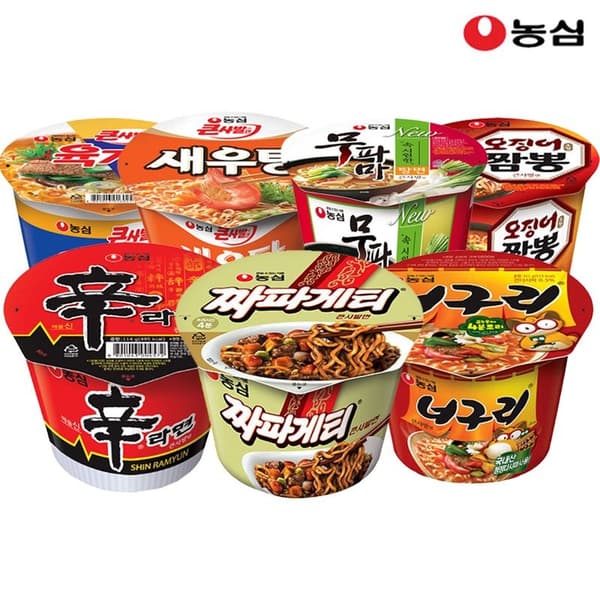 농심 큰사발 큰사발4종 16개 (15,810원/무료)