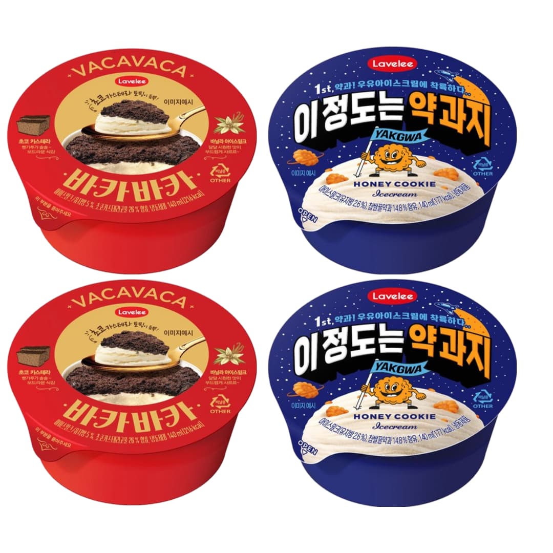 라벨리 초코카스테라 바카바카&이정도는약과지 140mlx 4개 (6,500원 / 무료)6