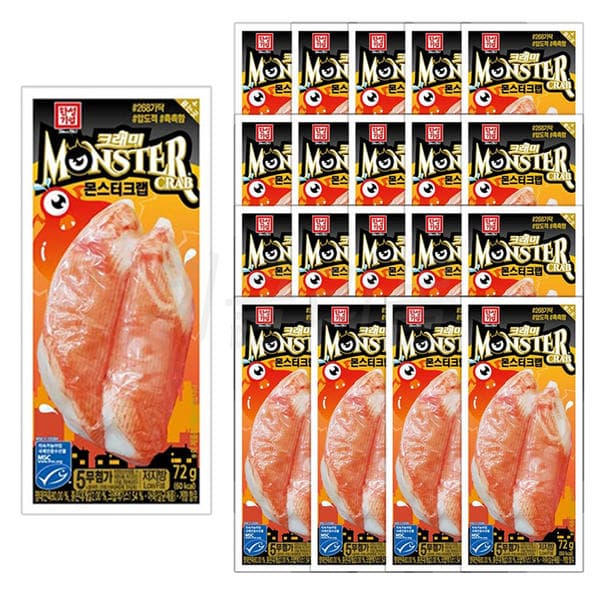한성 몬스터 크랩 72g x 20팩 (15,650원/무료)