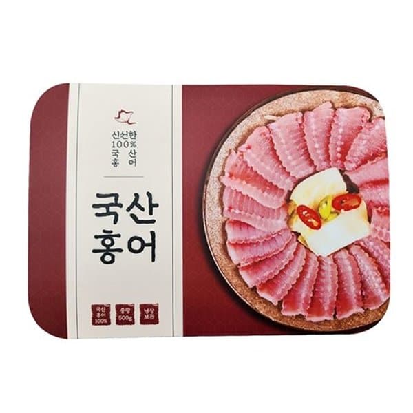 국산 홍어 500g x 1팩 + [증정] 용기초장 1개 (페이코 17,735원/무료)2