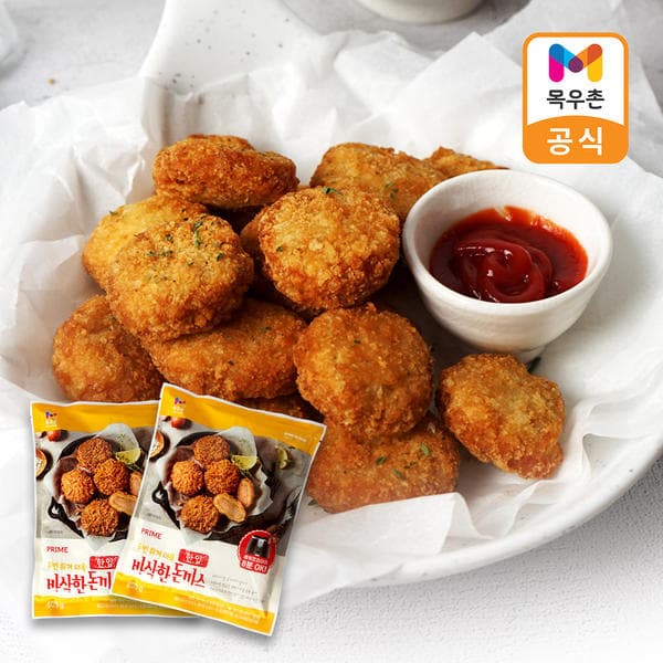 목우촌 한입 돈까스 500g 2팩 (12,980원/무료)