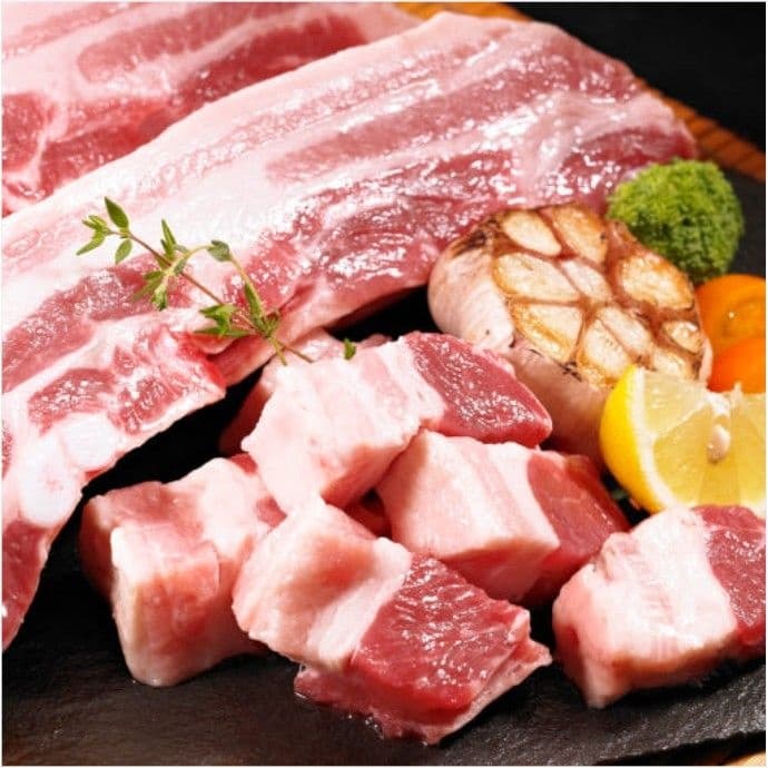 숨바고기 큐브삼겹살 550g X 2개 총 1.1KG (12,260원/무배)1