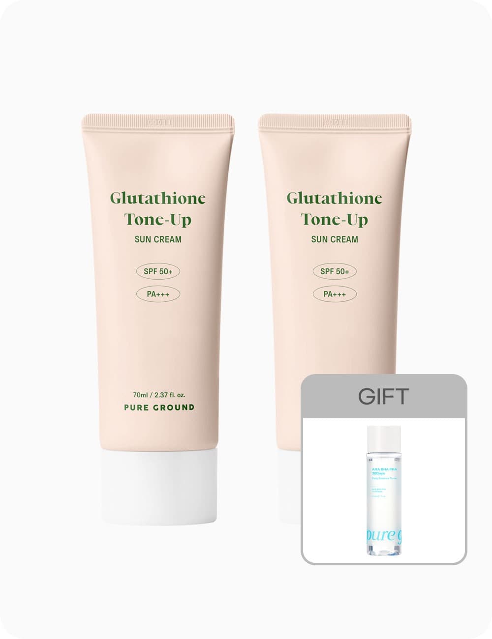 글루타치온 톤업 선크림 70ml2개+토너210ml (7,900원/무료)
