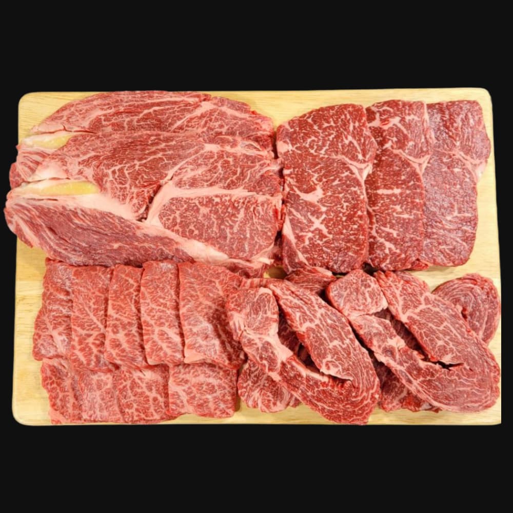 투쁠한우 등심+채끝+살치 총 1kg (79,900원/무료)