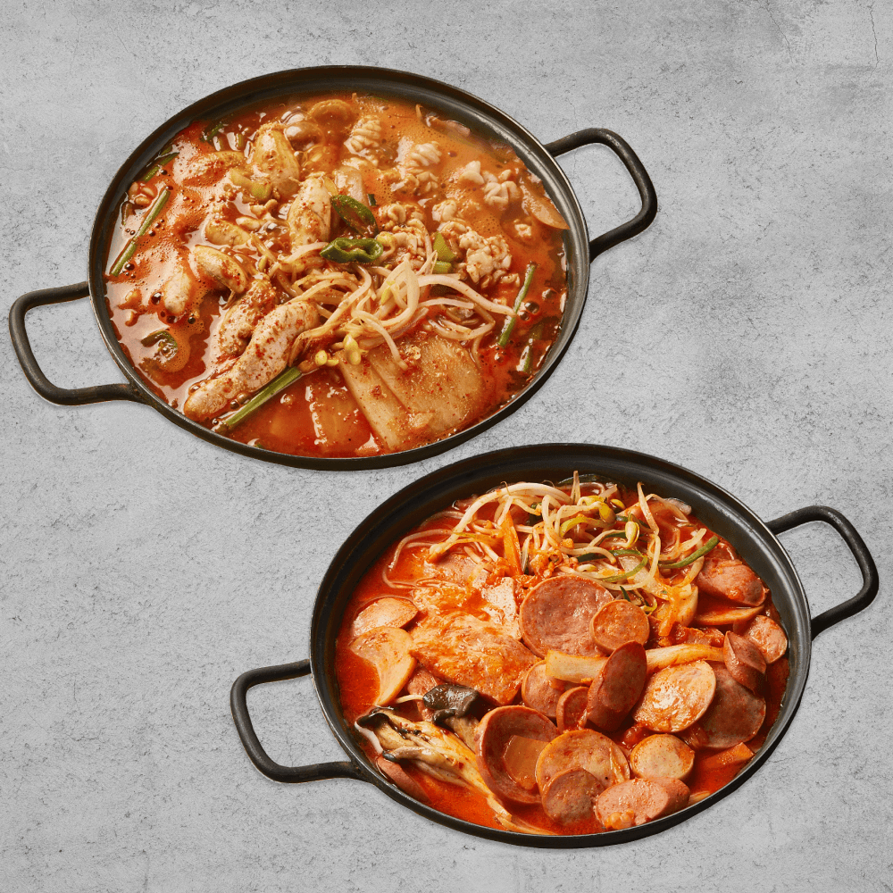 해물오꼬노미야끼 2인분+우삼겹숙주볶음2인분 밀키트 (12,600원/무료)2