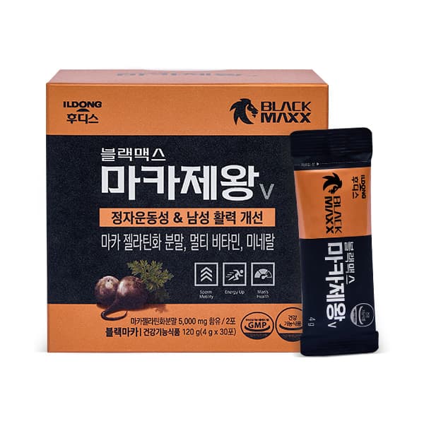 일동후디스 마카제왕V, 4g, 30포(3,900원/무배)