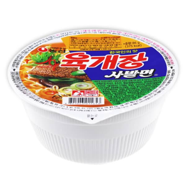 농심 육개장 사발면, 86g, 6개 6%할인 (3,830원/택포)9