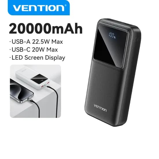 Vention 22.5W 보조배터리 고속 충전10000mAh ($9.18/무료)