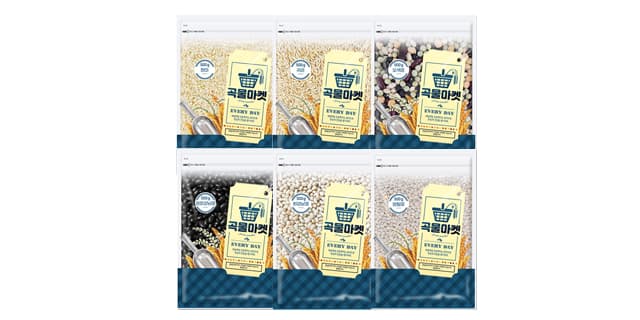 현미/귀리/오색콩/렌틸콩/흰강낭콩/검정강낭콩 500g 1봉 (1,900원/무료)