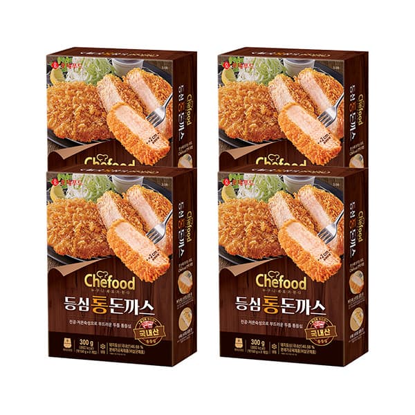 Chefood 등심통돈까스 300g x 4개 (15,291/무배)