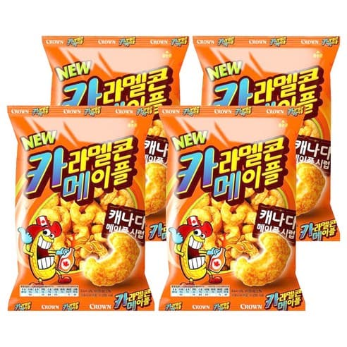 크라운 카라멜콘 메이플, 74g, 4개 (3,600원/쿠팡와우무료)2