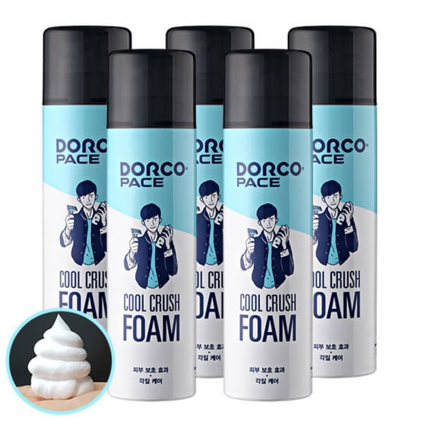 도루코 쿨크러쉬 쉐이빙폼 250ml x 5개 총 1250ml