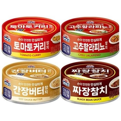사조 안심따개 짜장 할라피뇨 간장버터 토마토커리 24캔 골라담기