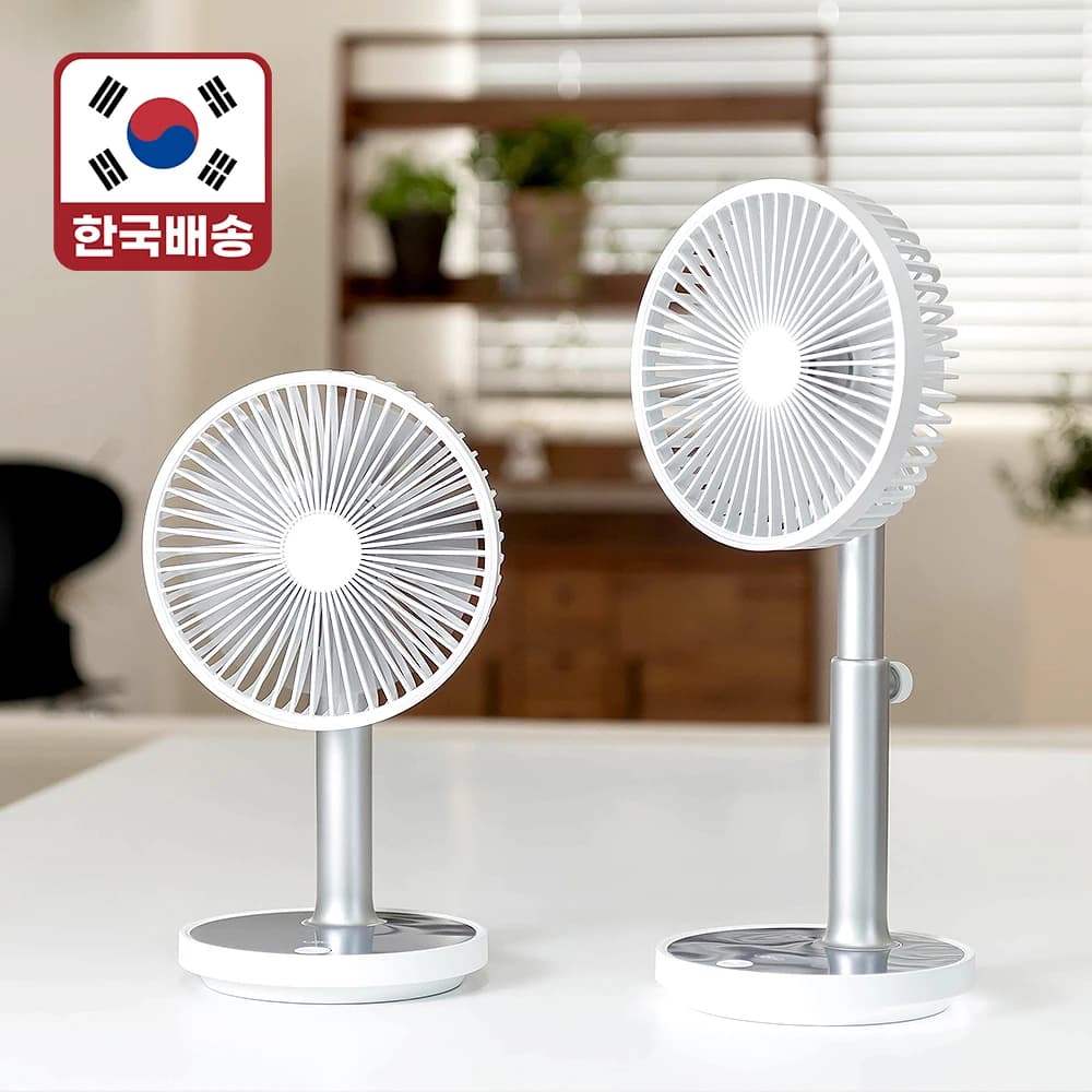 BLDC 충전식 무선 탁상용 미니 무드등 선풍기(28,163원/무료)