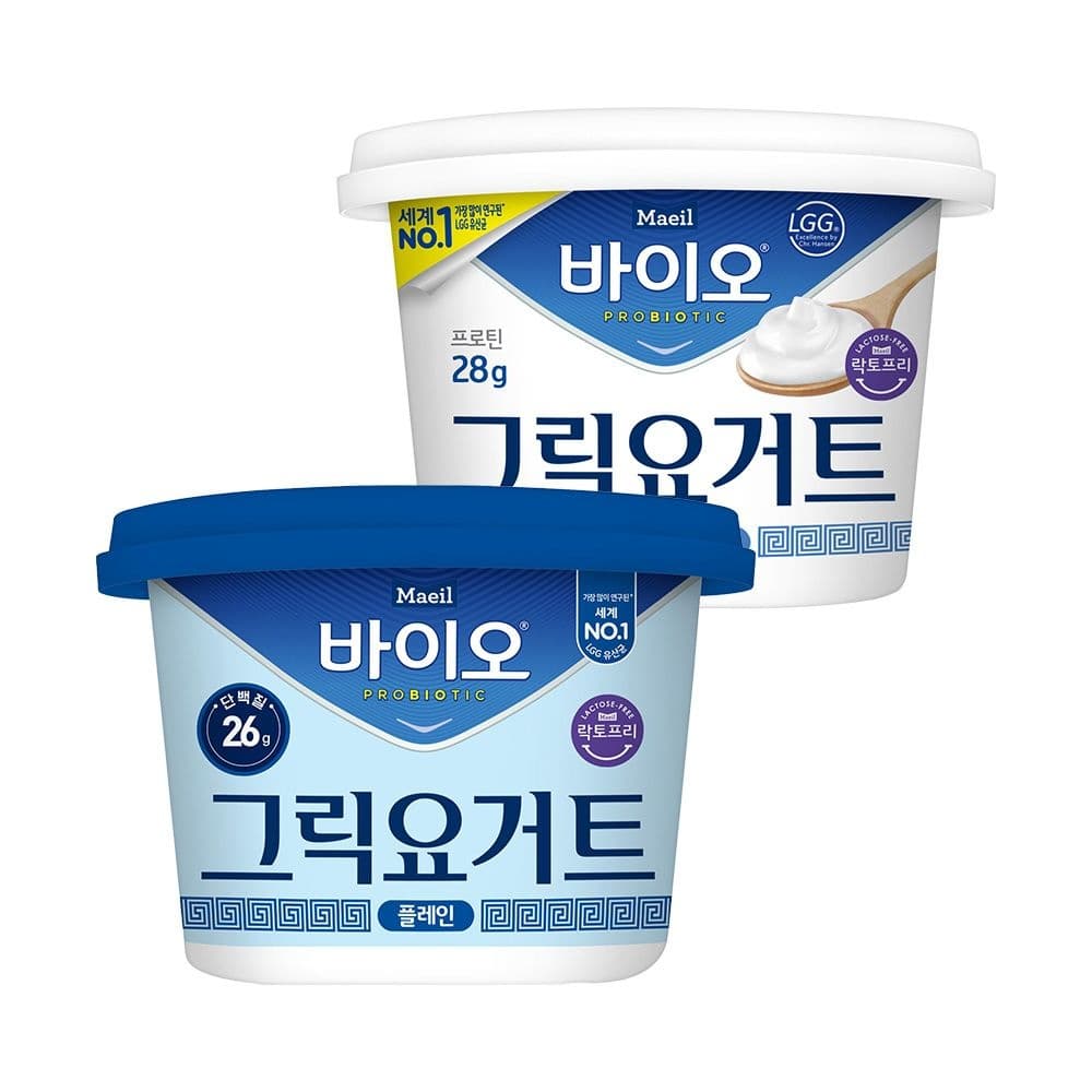 매일 바이오 그릭요거트 무가당플레인 플레인 400g 3개