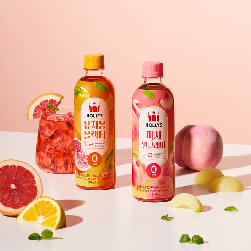 할리스 피치얼그레이제로 500ml 6개 유자몽블랙티제로 500ml 6개