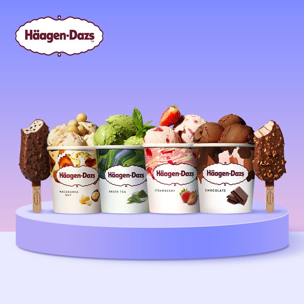 하겐다즈 파인트 3개