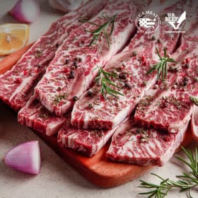 누리푸드 앵거스 구이용 꽃LA갈비 1kg
