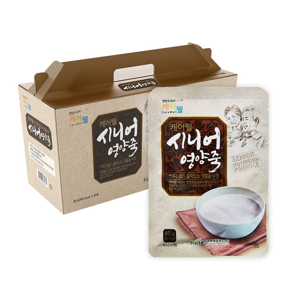 케어웰 시니어 영양죽 1박스 30포