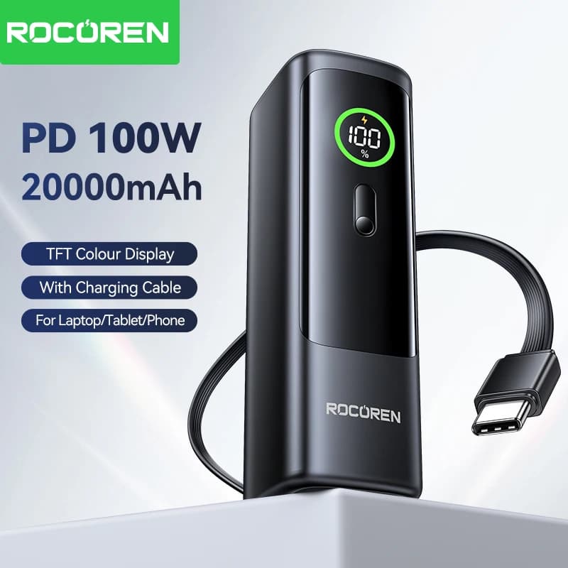 Rocoren PD 100W 보조배터리 20000mAh ($31.59/무료)