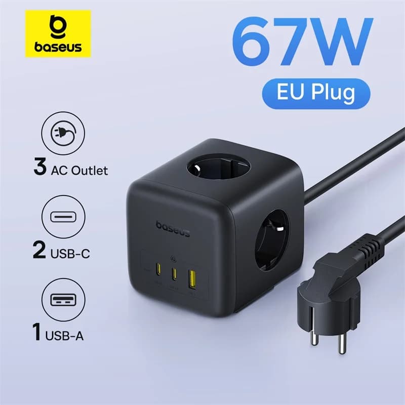 Baseus 67W GaN 고속 충전기($30.99/무료)