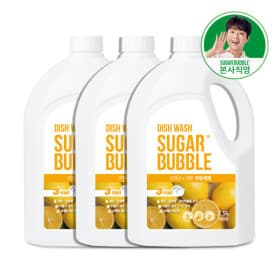 슈가버블 구연산 주방세제 레몬 2.5L 3개