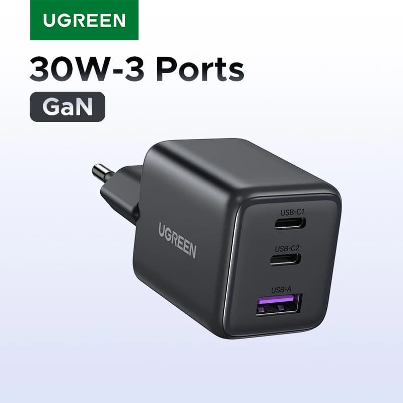 UGREEN 30W GaN 충전기 3포트($7.16/무료)