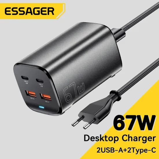 Essager 한국플러그 67W USB C GaN 충전기($8.90/무료)
