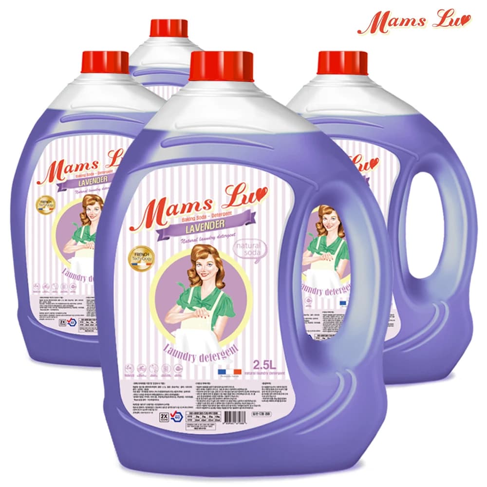 맘스럽 딥클린 라벤더 액체세제 2.5L x 4개