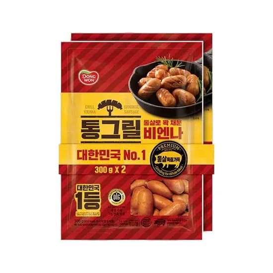 동원 통그릴 비엔나 300g 4봉