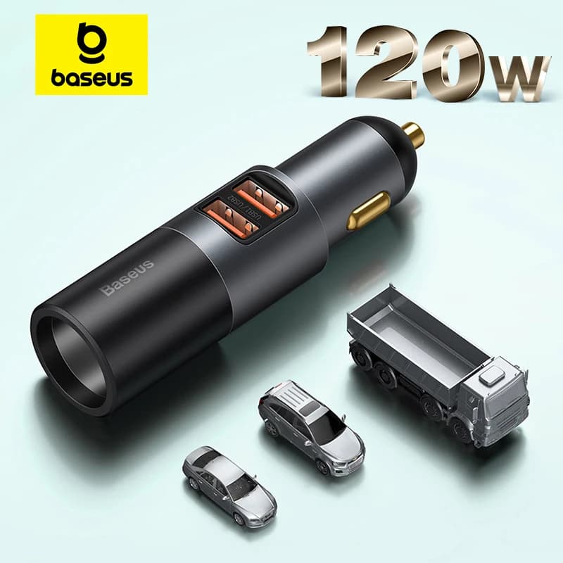 Baseus 차량용 충전기 듀얼 USB 타입 C