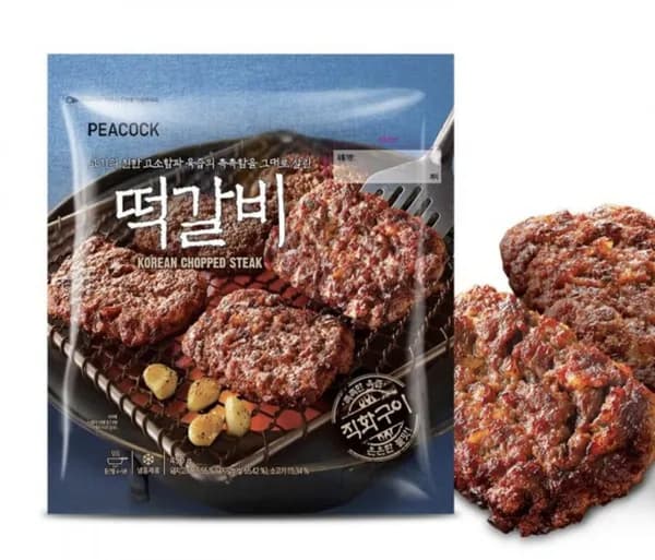 피코크 직화구이 떡갈비 450g 4팩