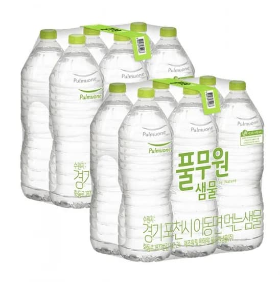 생수 라벨유무 랜덤 풀무원 용량 2L 수량 12개