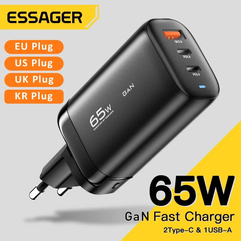 Essager 한국플러그 65W GaN 충전기