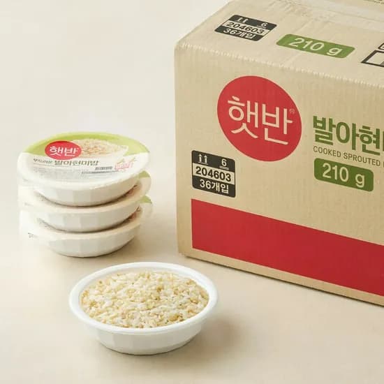 햇반 발아현미밥 210gX36개+윤기가득쌀밥 210gX24개,만두,스팸,꾸덕납작누들,설렁탕,컵밥(44137원/무료)