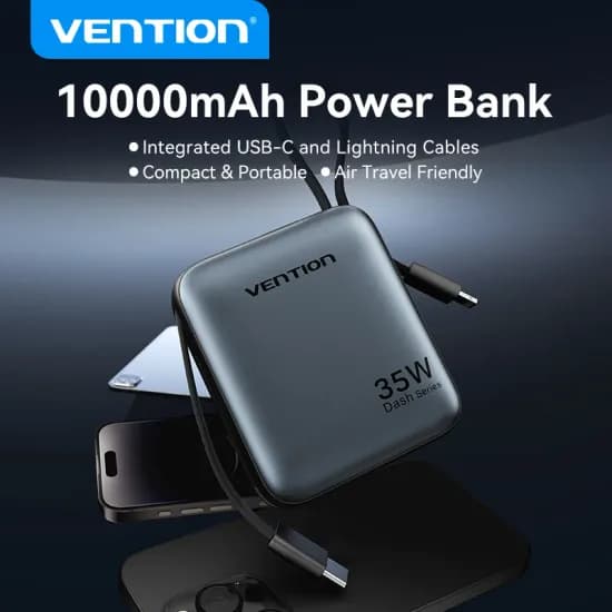 Vention 휴대용 보조배터리 충전 PD 35W 10000mAh