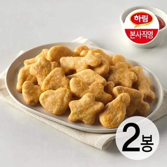 하림 치킨너겟(2) 1kg 2개 (17,520원/무료)