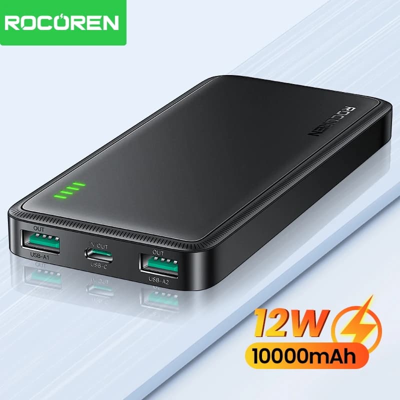 Rocoren 10000mAh 보조배터리 휴대용 충전기